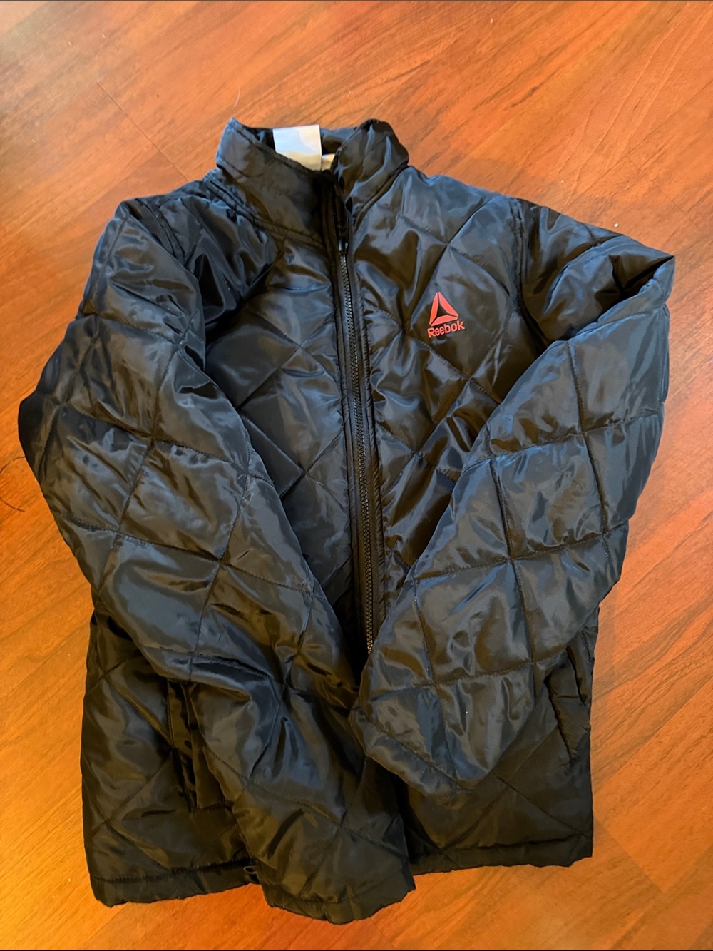Reebok Black Quilted Puffer Jacket with Red Logo bundle